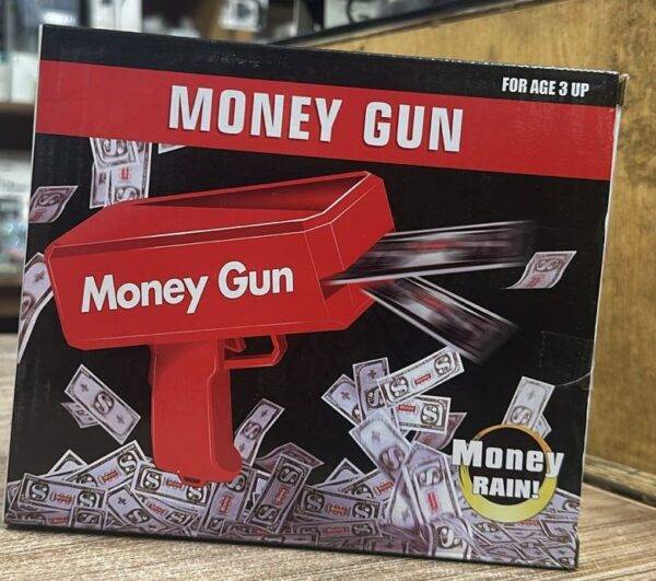 Durable Money Gun Toy, designed for long-lasting fun at events.