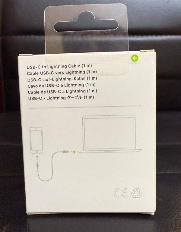 Durable USB-C to Lightning cable for fast charging and syncing