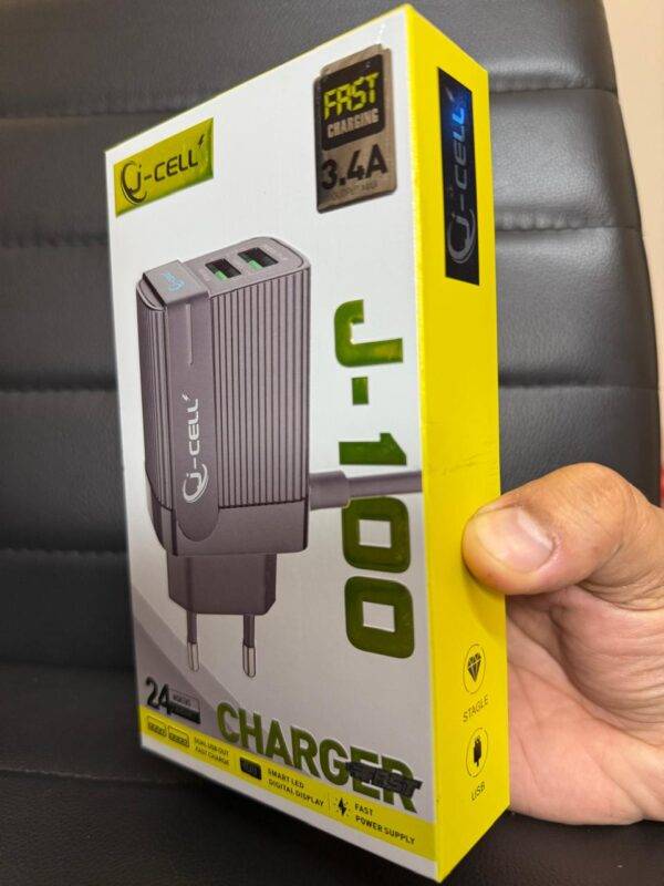 Portable USB charger compatible with iOS and Android devices