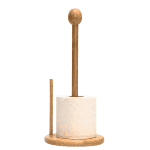 Bamboo Toilet Paper Holder with sturdy, eco-friendly design