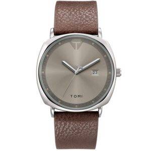 TOMI Classic Leather Strap Watch