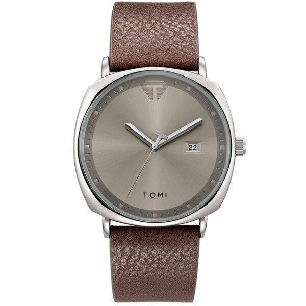 TOMI Classic Leather Strap Watch