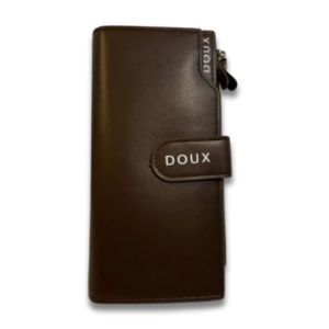 DOUX Premium Dark Brown Leather Wallet